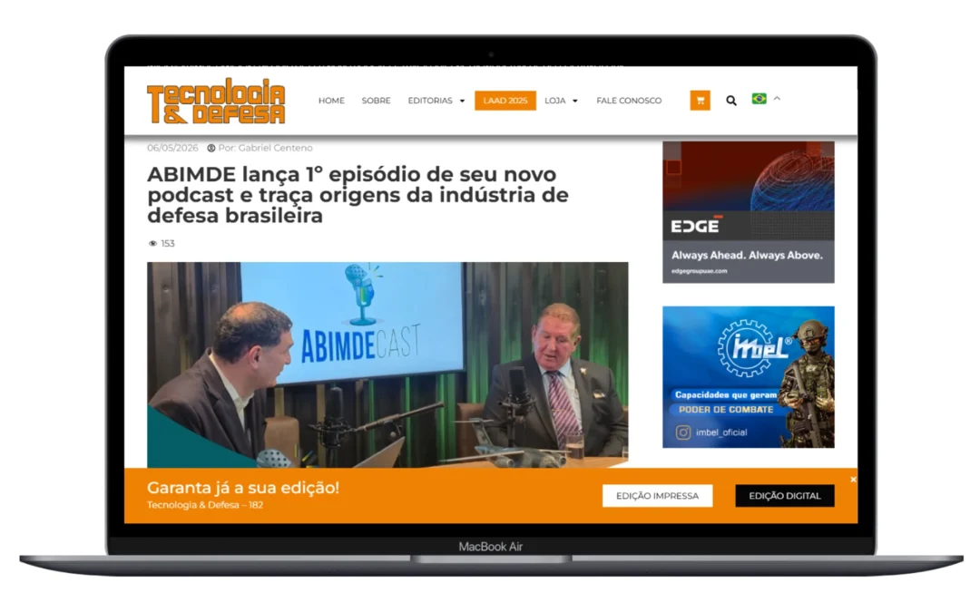 ABIMDE lança 1º episódio de seu novo podcast e traça origens da indústria de defesa brasileira