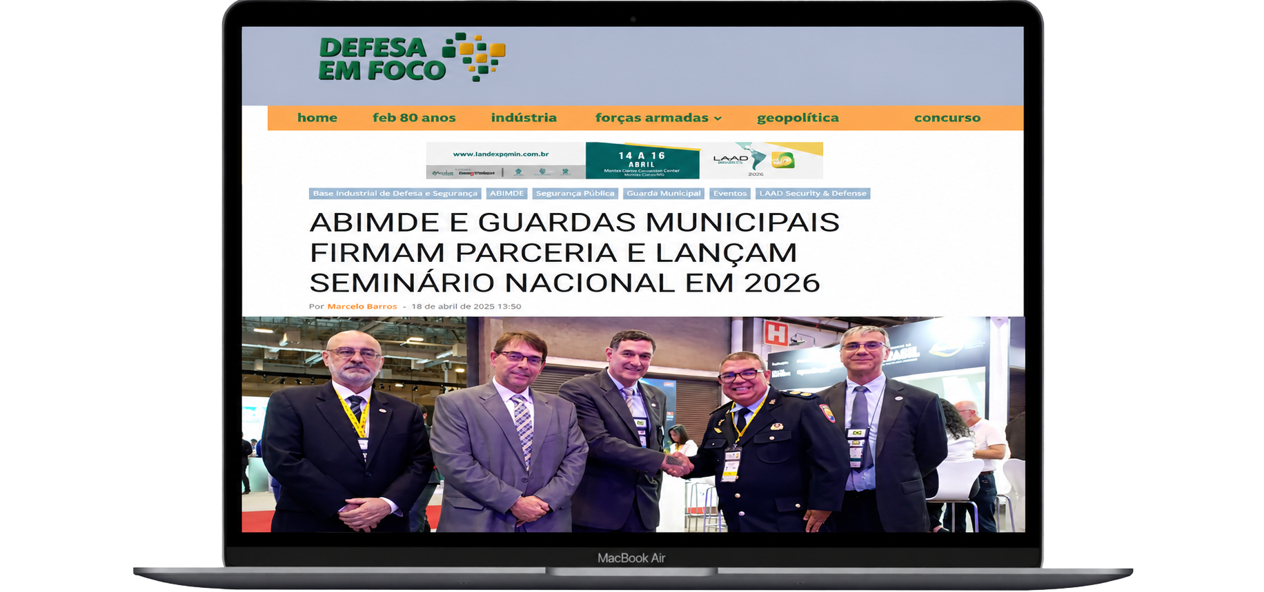 Release: ABIMDE e Guardas Municipais firmam parceria e lançam seminário nacional em 2026